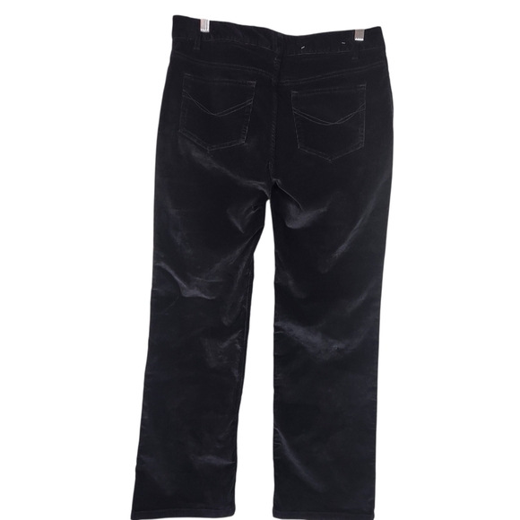 J. Jill Women's Black Courderoy Boot Cut Jeans - Picture 2 of 7